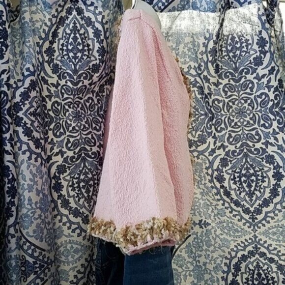 VINTAGE PINK Cardigan Knit Sweater Design Options WOMEN'S WOMANS MEDIUM - Picture 5 of 12